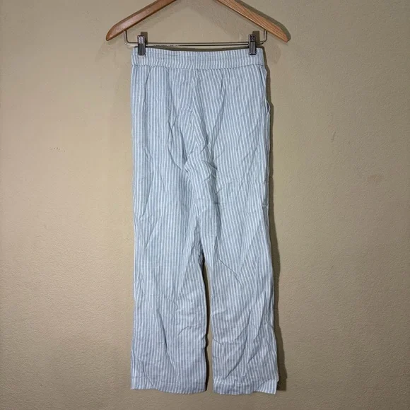 Girl's size 11/12 ABERCROMBIE & FITCH Wide Leg PantBlue Stripe NWT - Picture 4 of 7